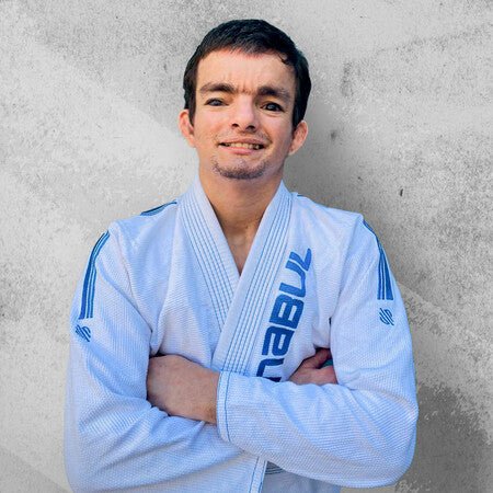 Carlos Alvarez wearing a Sanabul Core Series Brazilian Jiu Jitsu gi